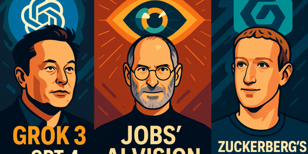 Grok 3 vs GPT-4o, Jobs’ AI Vision & Zuckerberg’s AI